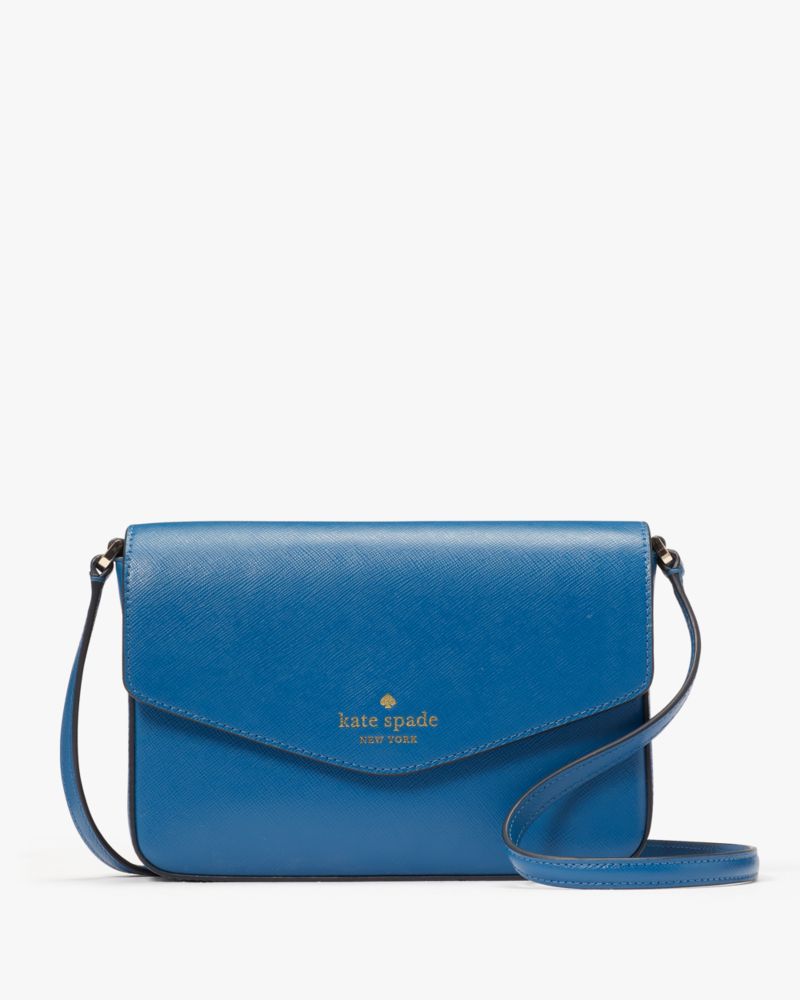 Kate Spade,Sadie Envelope Crossbody,crossbody bags,Sapphire Ice