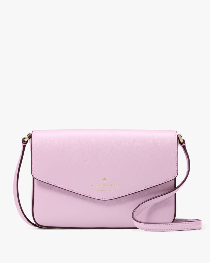 Kate Spade,Sadie Envelope Crossbody,crossbody bags,Berry Cream