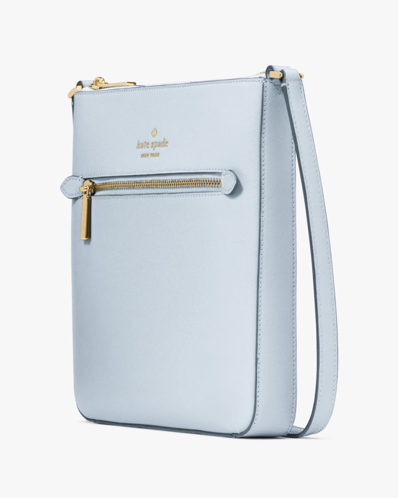 Kate Spade,Sadie Large Crossbody,Leather,Crossbody,Logo,Word Embellishment,Lined,Casual,Blue