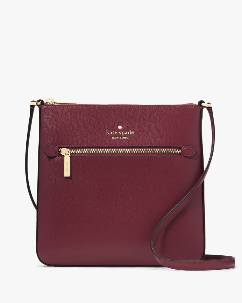 Kate Spade,Sadie Large Crossbody,Leather,Crossbody,Logo,Word Embellishment,Lined,Casual,