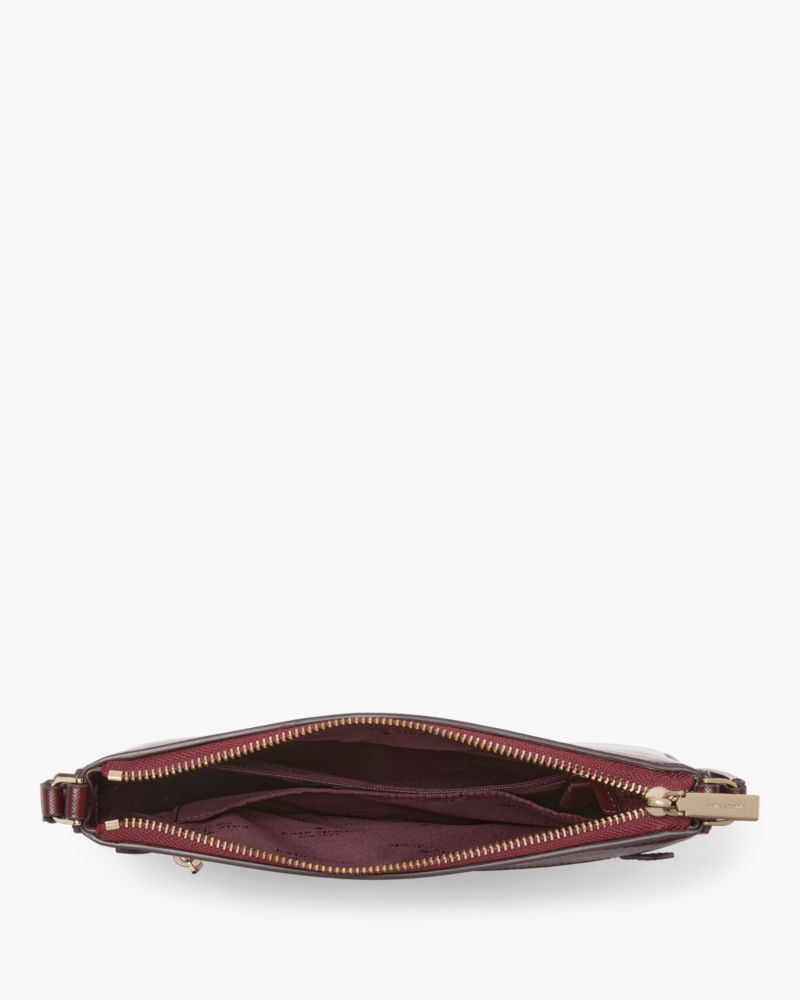 Kate Spade,Sadie Large Crossbody,Leather,Crossbody,Logo,Word Embellishment,Lined,Casual,