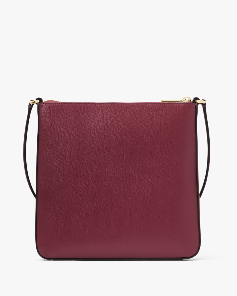 Kate Spade,Sadie Large Crossbody,Leather,Crossbody,Logo,Word Embellishment,Lined,Casual,