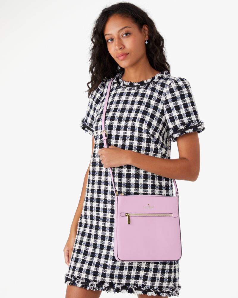 Kate Spade,sadie north south crossbody,crossbody bags,Berry Cream