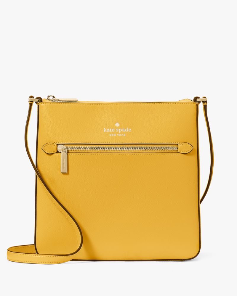 Kate Spade,Sadie North South Large Crossbody,Leather,Crossbody,Logo,Word Embellishment,Lined,Casual,