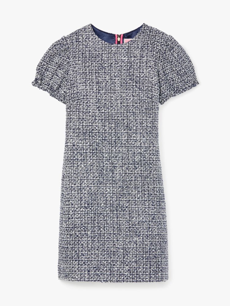 Kate Spade,Tweed Puff-sleeve Dress,