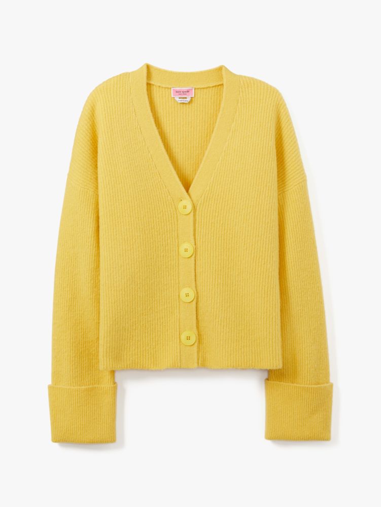 Kate Spade,リブニット カーディガン,ウェア,ライトシフォン