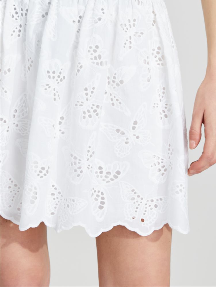 Kate Spade,Butterfly Eyelet Skirt,