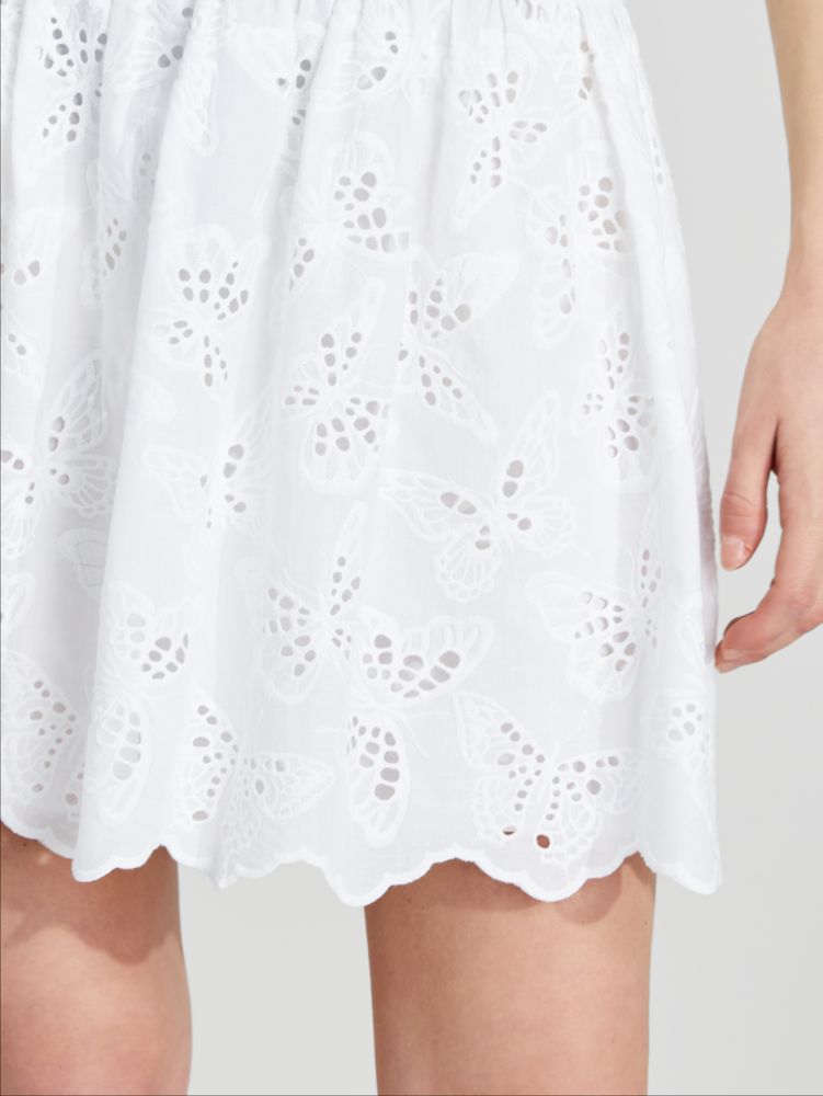 Kate Spade,Butterfly Eyelet Skirt,skirts,60%,Fresh White