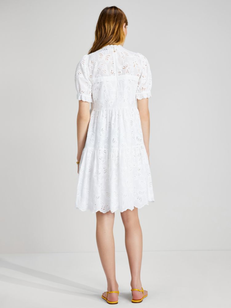 Kate Spade,Butterfly Eyelet Tiered Dress,
