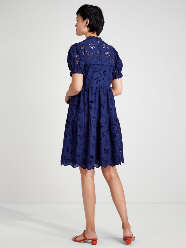 Kate Spade,Butterfly Eyelet Tiered Dress,