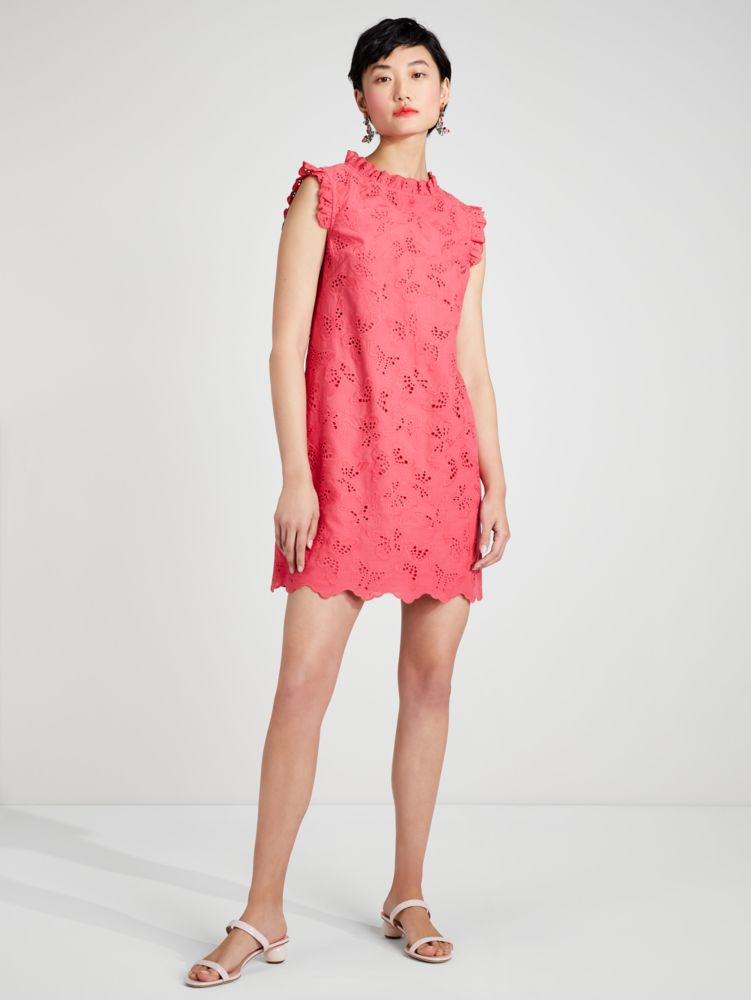 Kate Spade,Butterfly Eyelet Shift Dress,