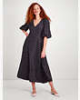Kate Spade,harmony dot cloqué dress,dresses & jumpsuits,60%,Black