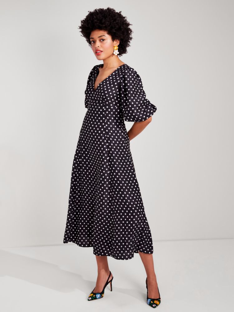 Kate Spade,Harmony Dot Cloqué Dress,