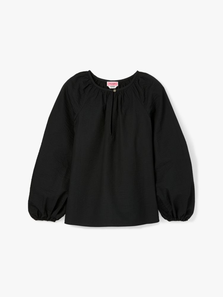 Kate Spade,Solid Seersucker Top,