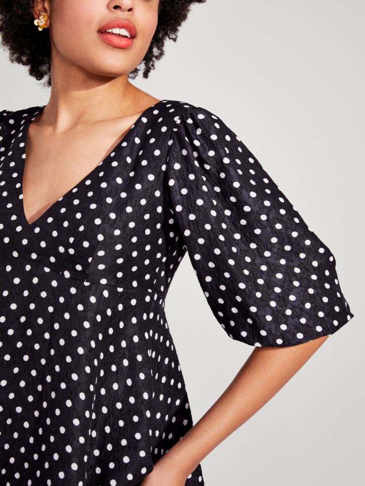 Kate Spade,harmony dot cloqué top,tops & blouses,60%,