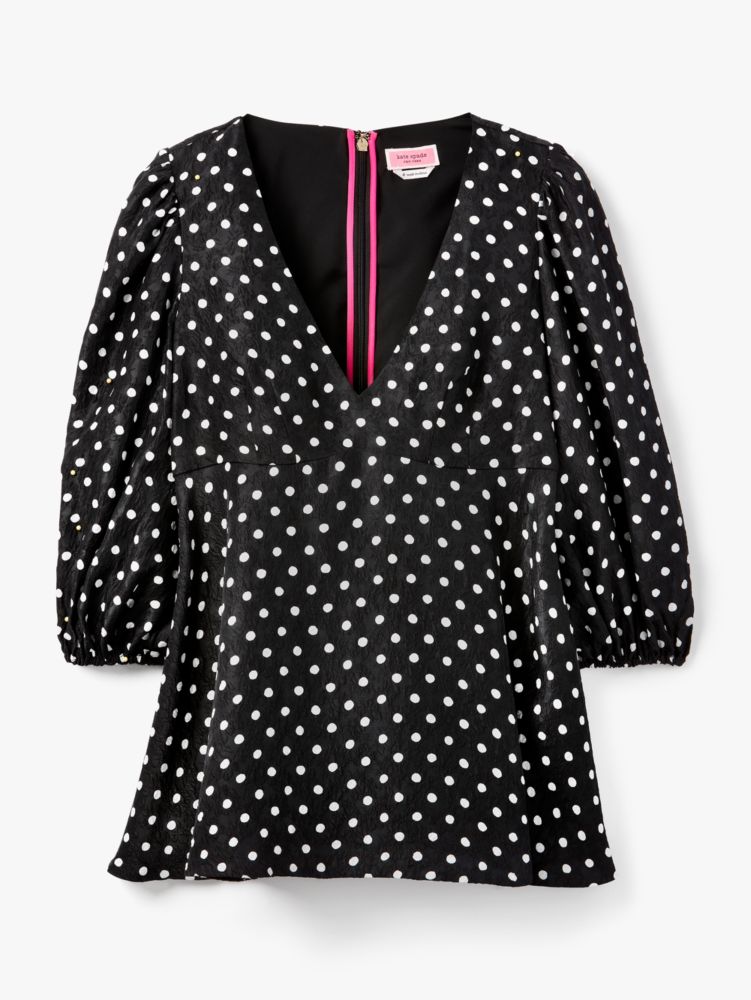 Kate Spade,harmony dot cloqué top,tops & blouses,60%,
