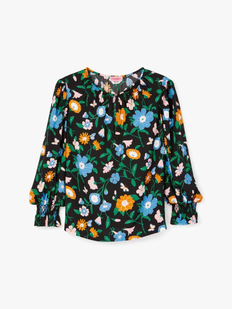 Floral Garden Smocked Top