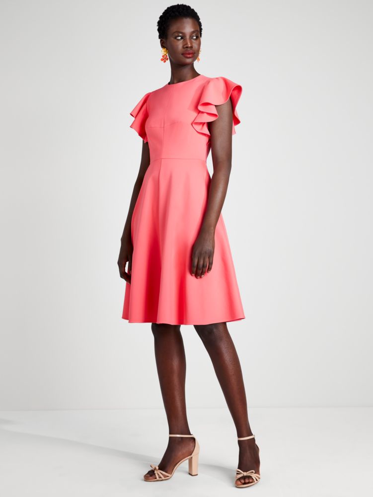 Kate Spade,Ponte Flutter-sleeve Dress,