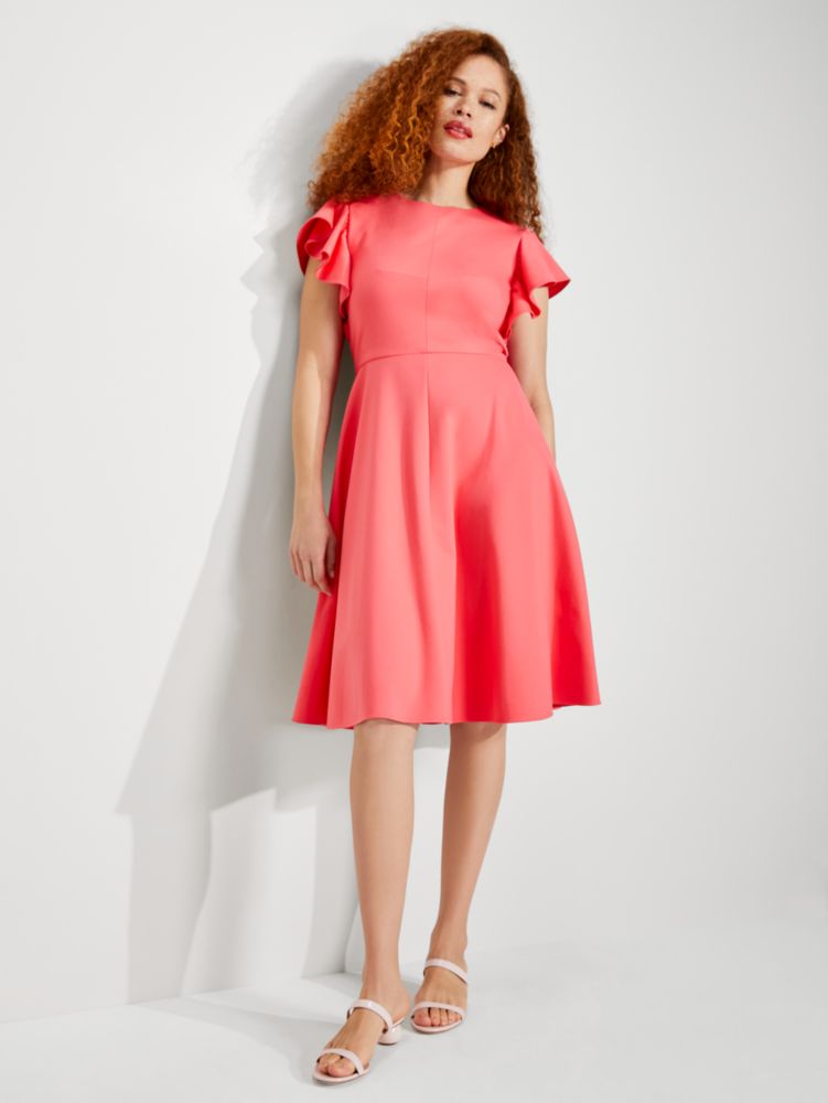 Kate Spade,Ponte Flutter-sleeve Dress,