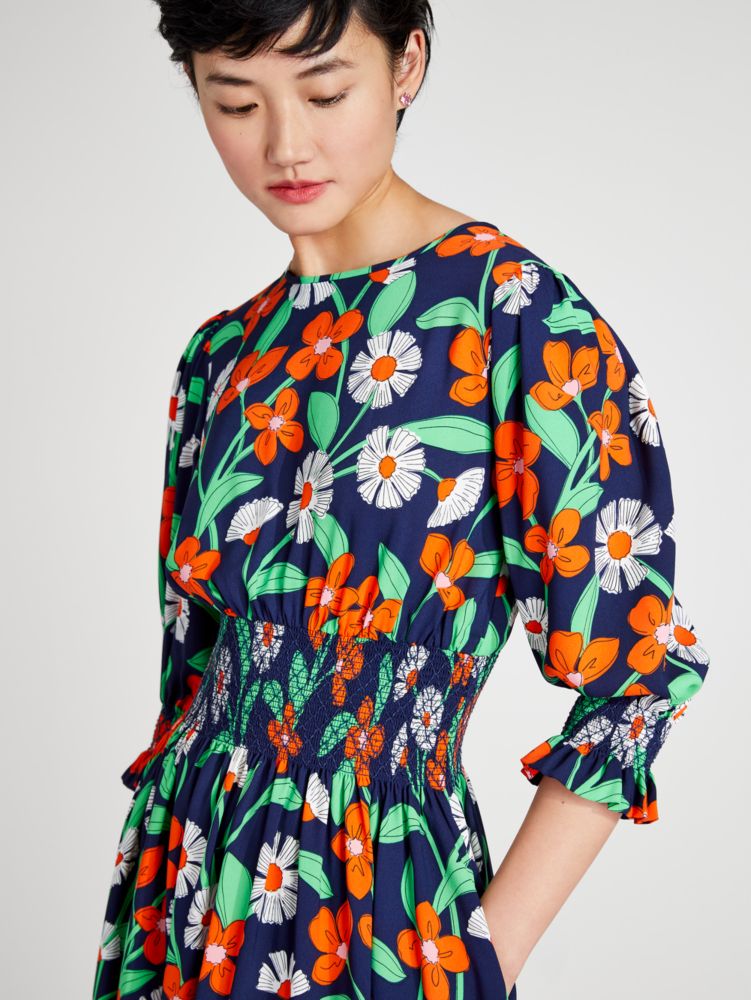Kate Spade,Daisy Vines Smocked Dress,