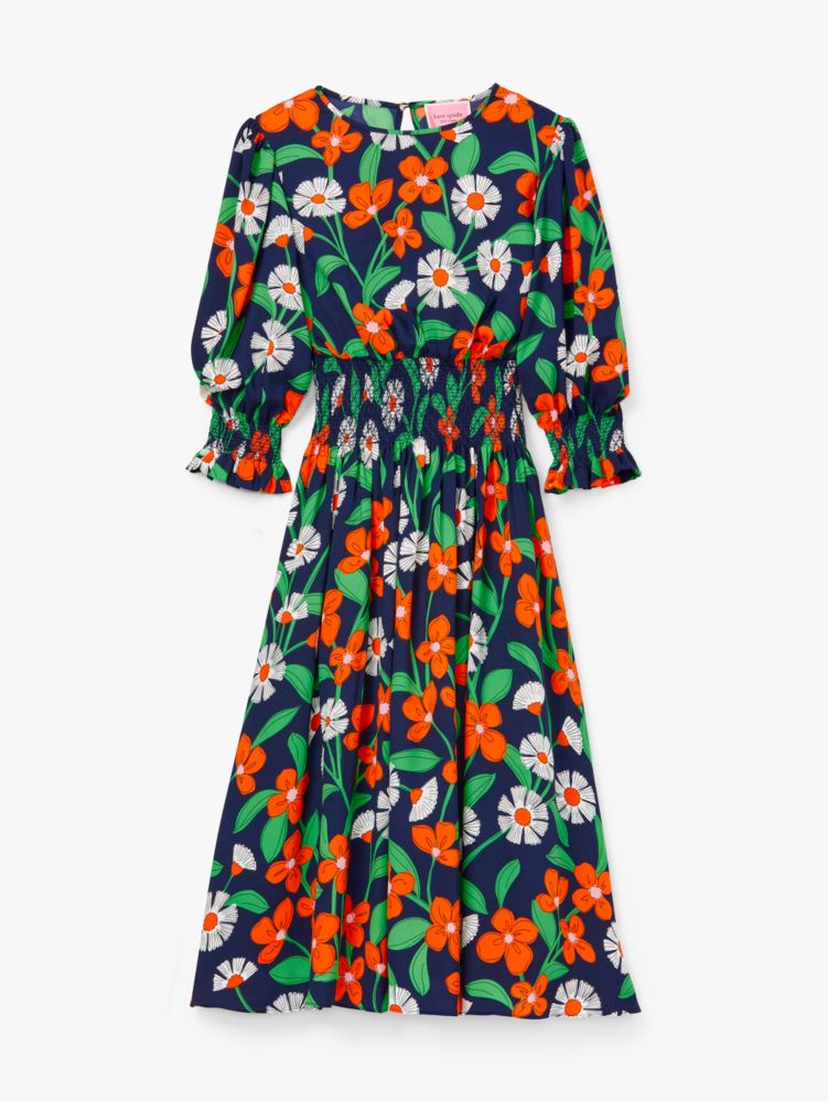 Kate Spade,Daisy Vines Smocked Dress,
