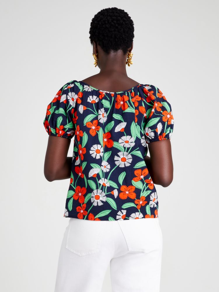 Daisy Vines Puff Sleeve Top | Kate Spade New York | Kate Spade New