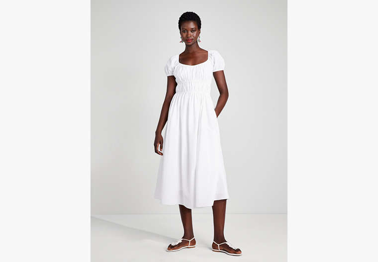 Riviera Kleid Aus Seersucker, Fresh White, Product