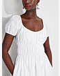 Riviera Kleid Aus Seersucker, Fresh White, Product