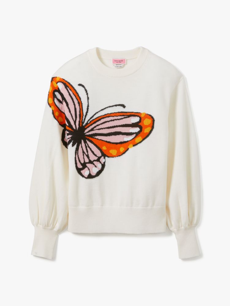 Kate Spade,Butterfly Intarsia Sweater,