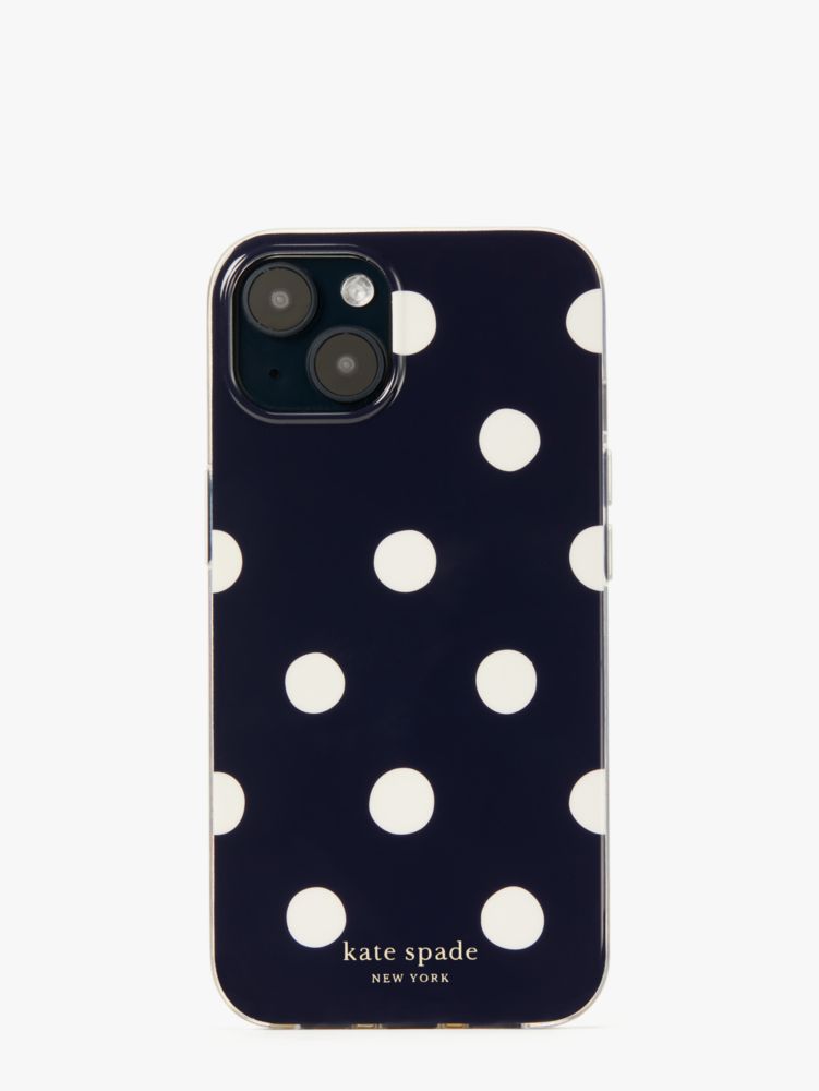 Kate Spade,Sunshine Dot iPhone 13 Case,phone cases,Navy Multi