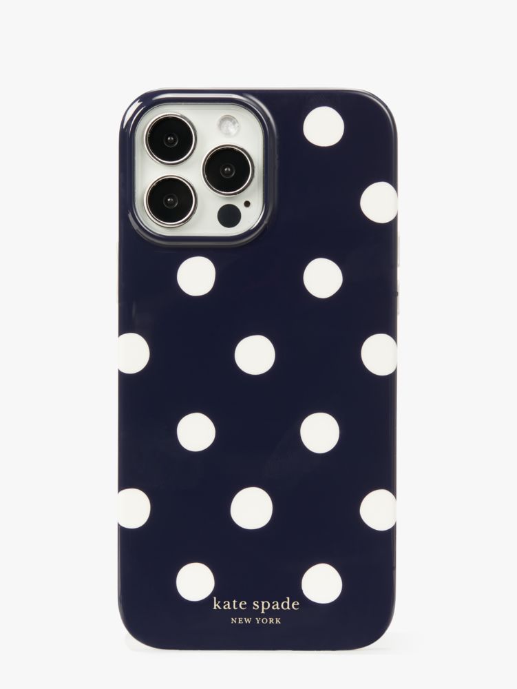 Kate Spade,Sunshine Dot iPhone 13 Pro Max Case,phone cases,Navy Multi