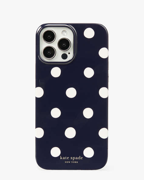 Kate Spade,Sunshine Dot iPhone 13 Pro Case,phone cases,Navy Multi