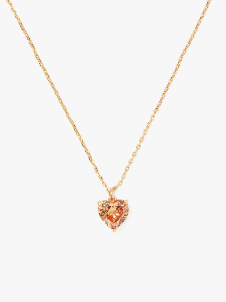 Kate Spade,my love november heart pendant,necklaces,Topaz