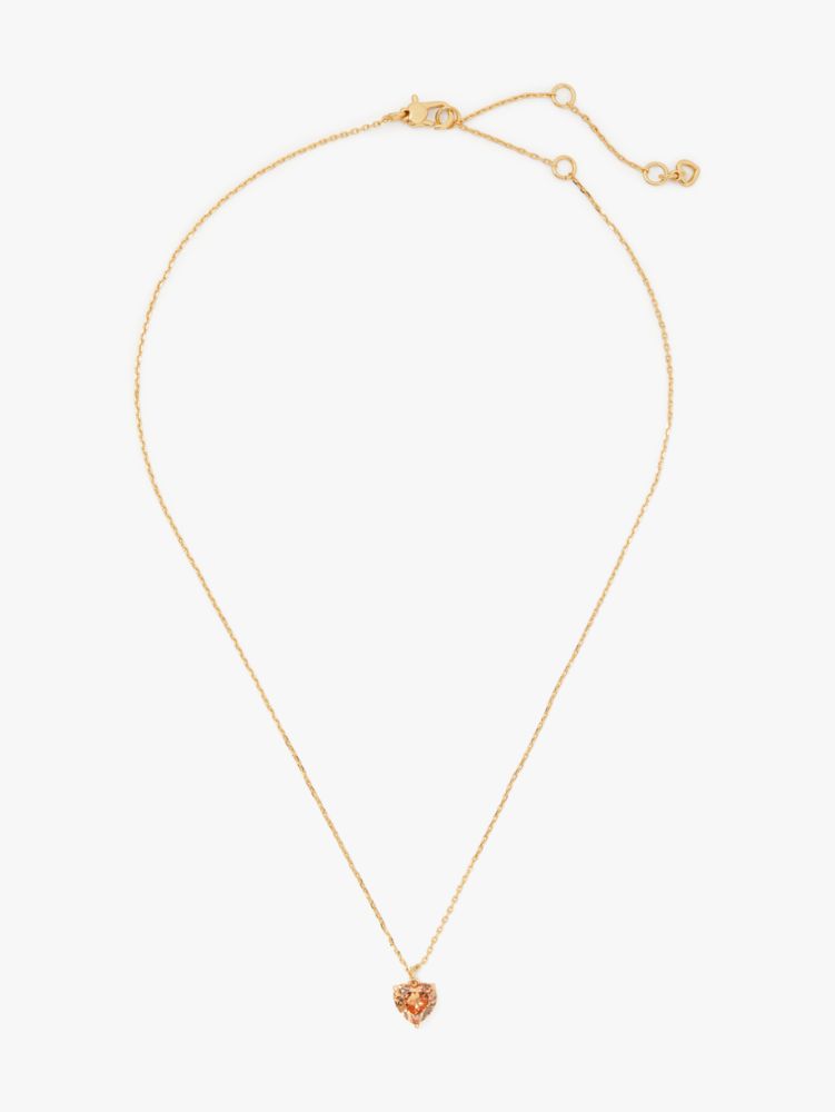 Kate Spade,my love november heart pendant,necklaces,Topaz