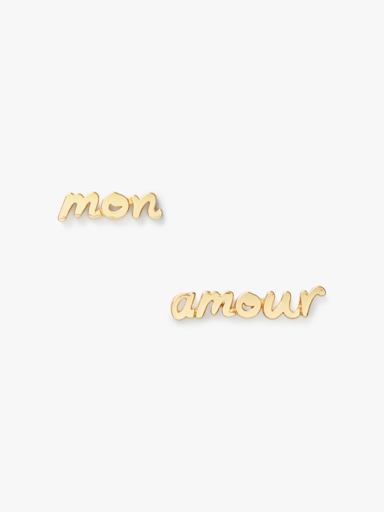 Kate Spade,True Love Mon Amour Studs,