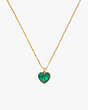 Kate Spade,my love may heart pendant,necklaces,Emerald