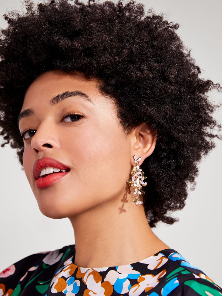 Social Butterfly Statement Linear Earrings, , Product