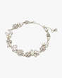 Kate Spade,Bouquet Toss Cluster Line Bracelet,bracelets,White Multi