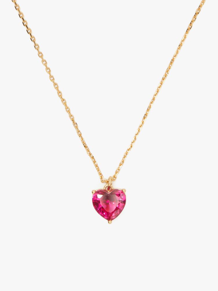 Kate Spade,my love july heart pendant,necklaces,Ruby