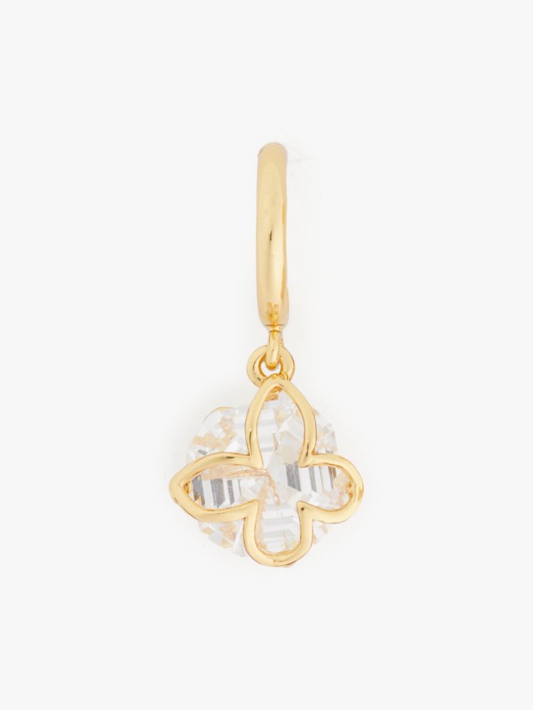Kate Spade,サムシング スパークリー バタフライ ハギー,ピアス & イヤリング,クリア/ゴールド