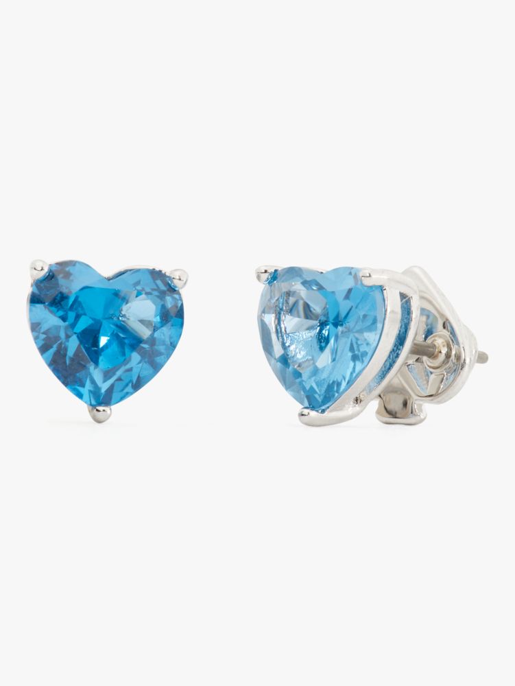 Kate Spade,my love heart studs,earrings,Blue