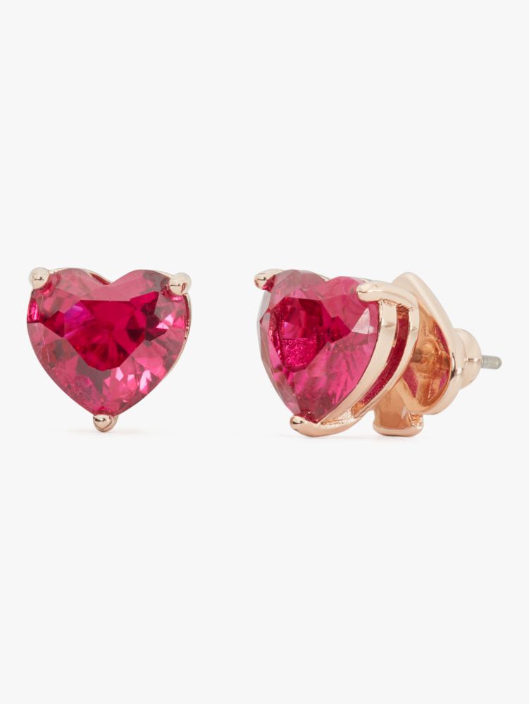 Kate Spade,my love heart studs,earrings,Red