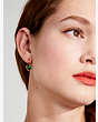 Kate Spade,my love heart huggies,earrings,Green