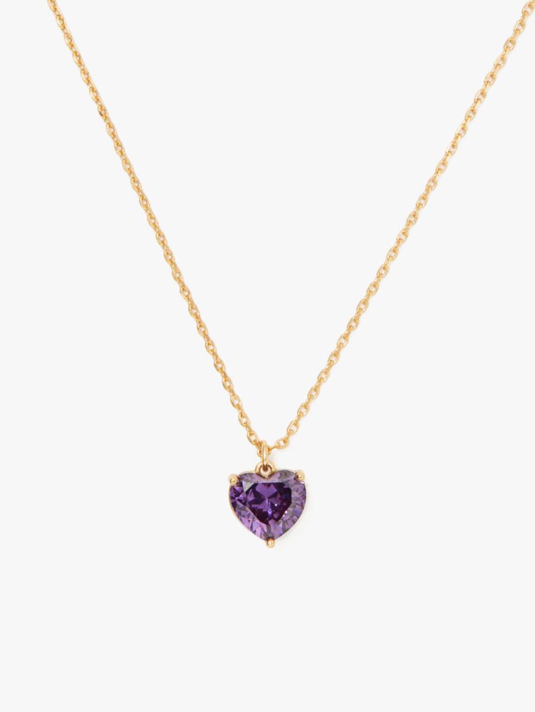 Kate Spade,my love february heart pendant,necklaces,Amethyst