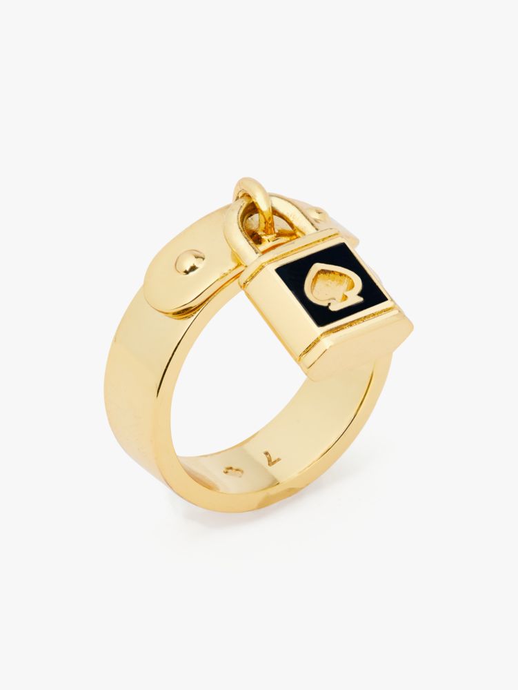 Lock And Spade Enamel Ring | Kate Spade New York