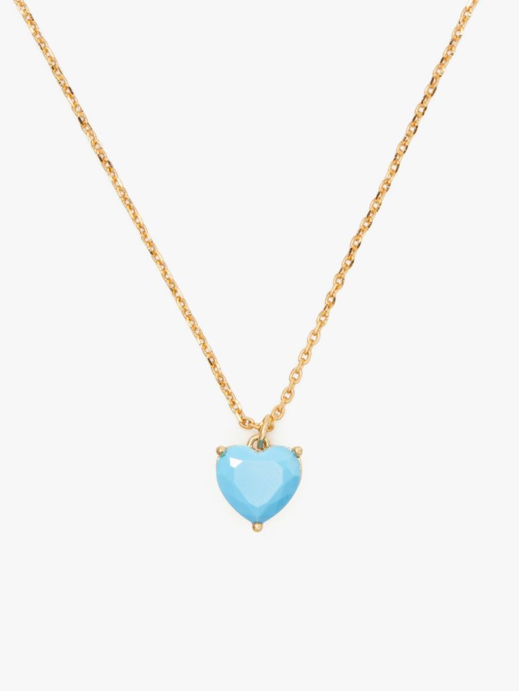 Kate Spade,my love december heart pendant,necklaces,Turquoise