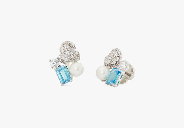 Kate Spade,Bouquet Toss Cluster Studs,earrings,Blue/Multi
