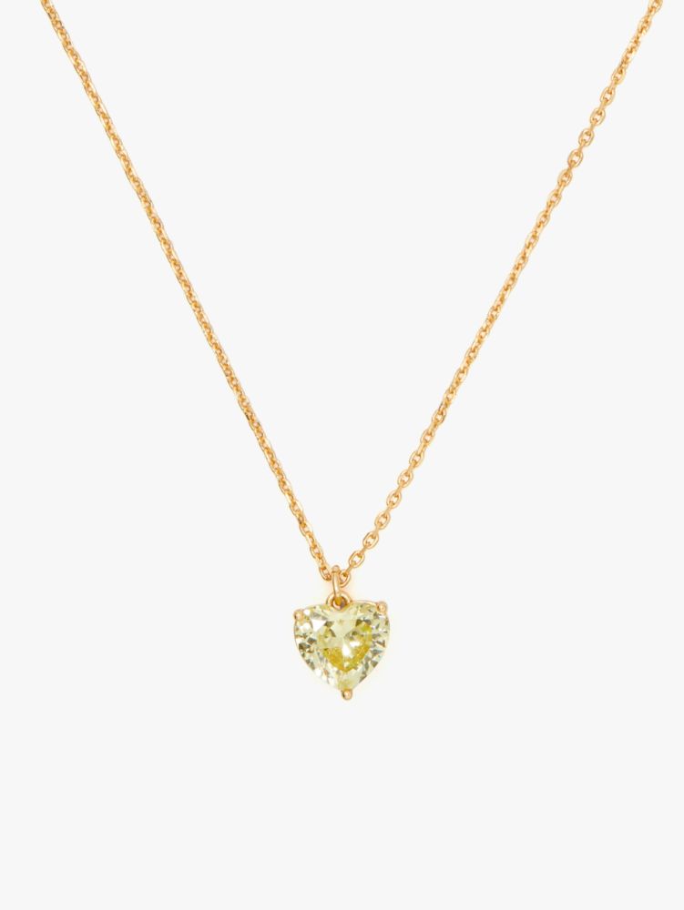 Kate Spade,my love august heart pendant,necklaces,Peridot