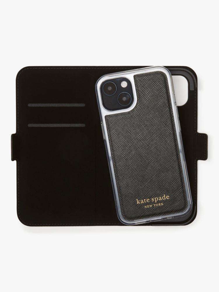 Kate Spade,Spencer iPhone 13 Magnetic Wrap Folio Case,phone cases,