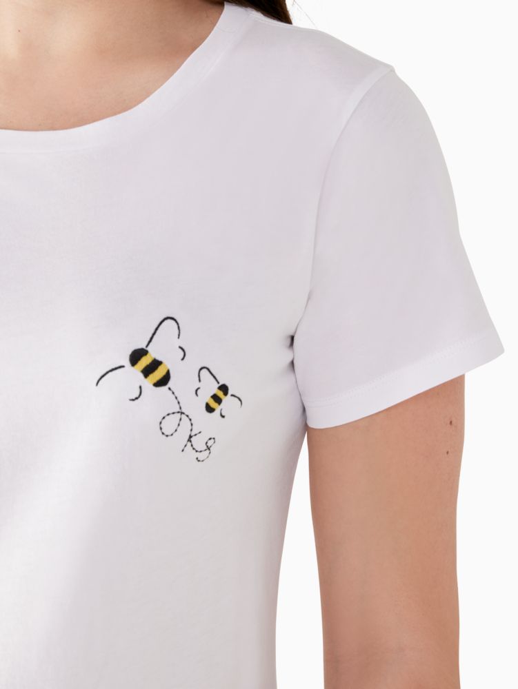 Kate Spade,buzzing bee tee,tops & blouses,60%,Fresh White